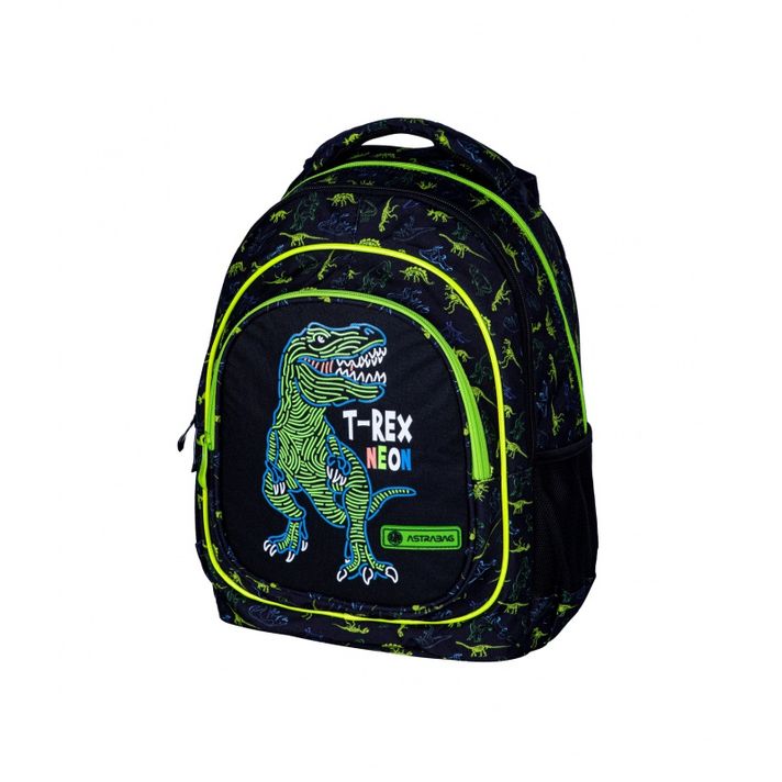 ASTRA - ASTRABAG Iskolai hátizsák első osztályosoknak T-REX NEON, AB330, 502023064