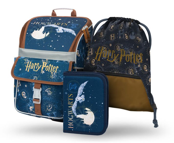 BAAGL - SET 3 Zippy Harry Potter Roxfort: aktatáska, tolltartó, tasak