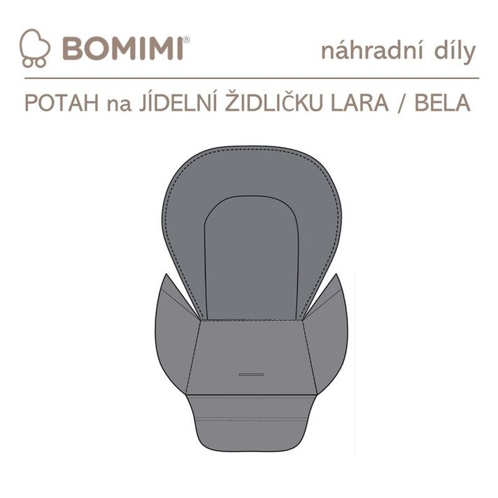 BOMIMI - LARA, BELA székhuzat grey