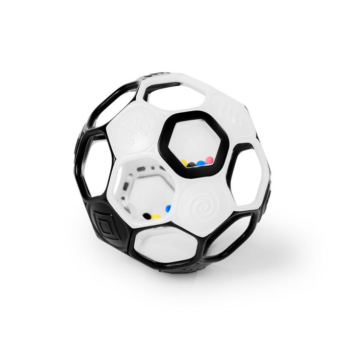 BRIGHT STARTS - Játék RATTLE GOALS™ 10 cm Black & White  0hónap+