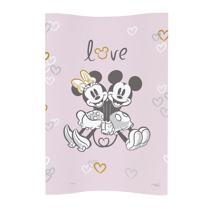 CEBA - COSY 50x70 Disney Minnie&Mickey rózsaszín puha pelenkázó szőnyeg