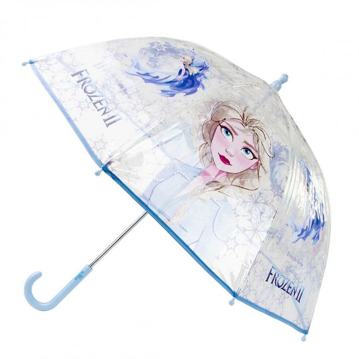 CERDÁ - Gyermek esernyő  DISNEY FROZEN II Elsa Transparent, 2400000616