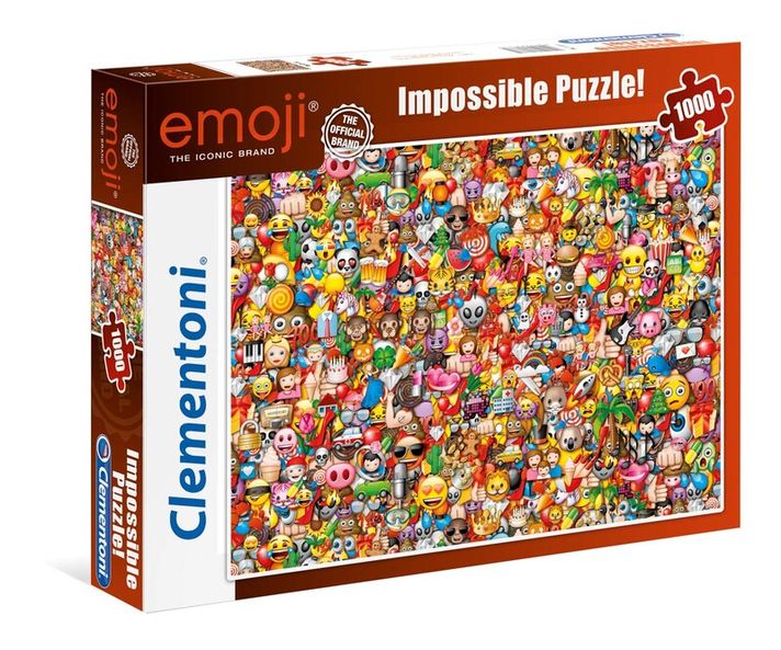 CLEMENTONI - Puzzle 1000 alkatrészek Impossible – Emoji