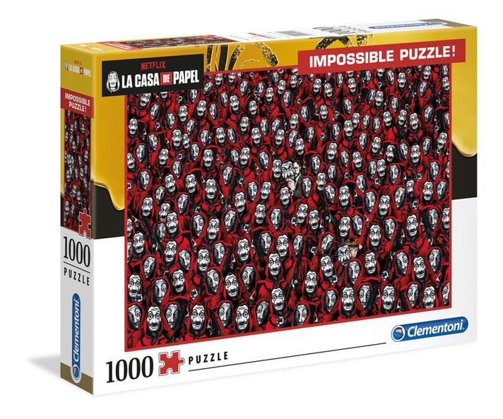 CLEMENTONI - Puzzle 1000 alkatrészek Impossible - La Casa de Papel