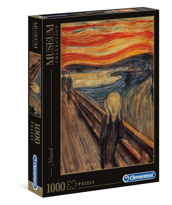 CLEMENTONI - Puzzle 1000 alkatrészek Museum – Munch