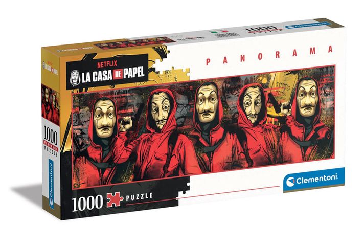 CLEMENTONI - Puzzle 1000 alkatrészek Panorama - La Casa de Papel