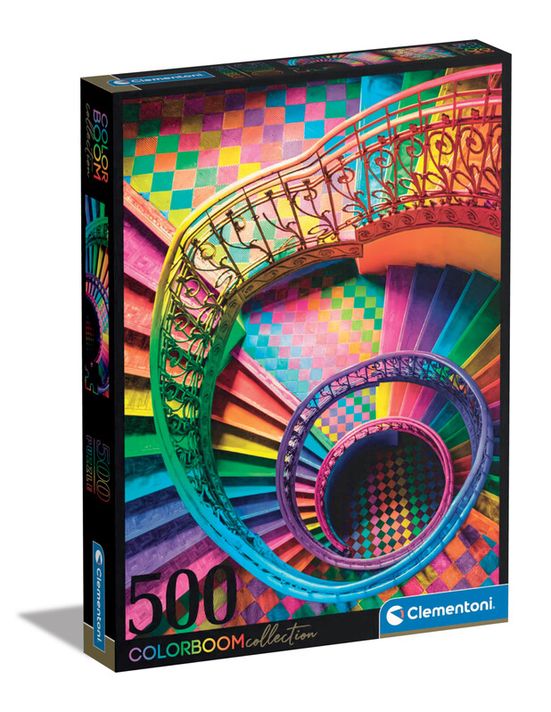 CLEMENTONI - Puzzle 500 alkatrészek Colorboom – Lépcsők