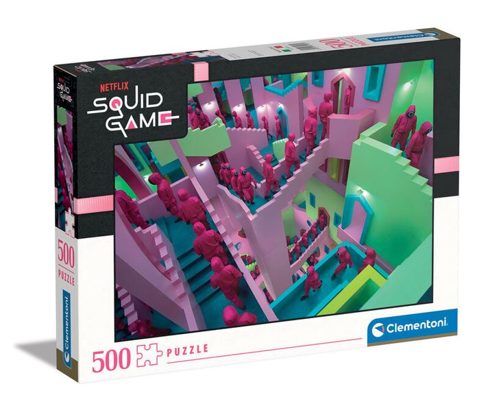 CLEMENTONI - Puzzle 500 alkatrészek – Squid game