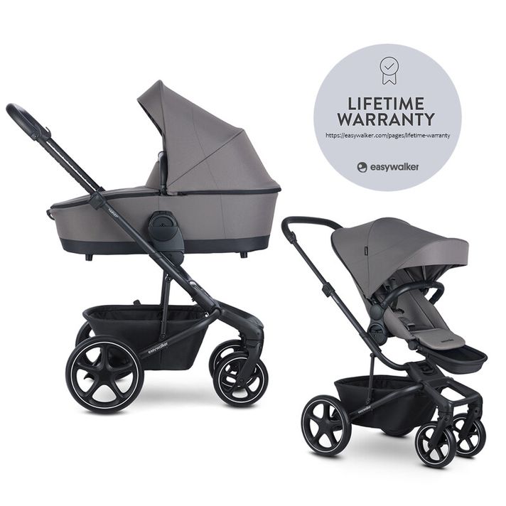 EASYWALKER - Kombinált babakocsi Harvey 2in1 Pebble Grey LITE RWS