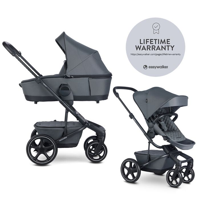 EASYWALKER – Kombinált babakocsi Harvey Premium 2v1 Mineral Grey LITE RWS