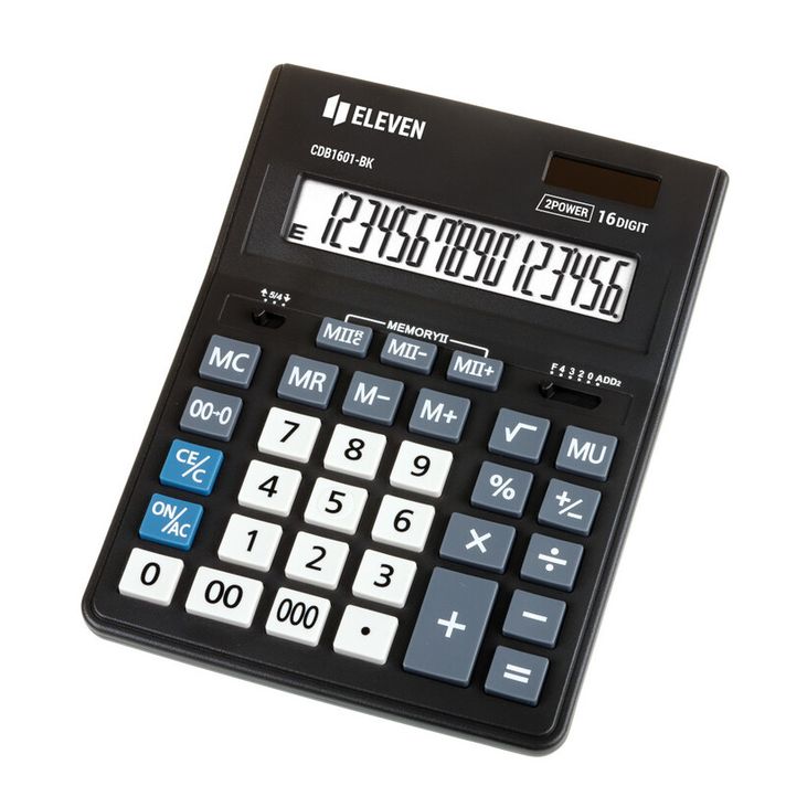 ELEVEN  - CDB 1601 BLACK számológép