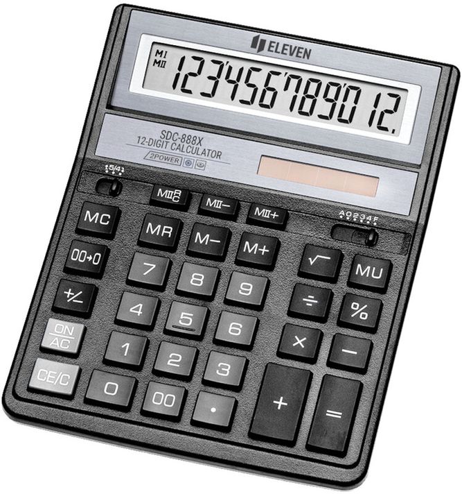 ELEVEN  - SDC 888XBK black számológép