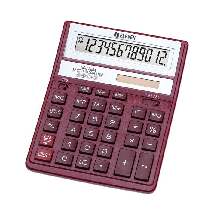 ELEVEN  - SDC 888XRD red számológép