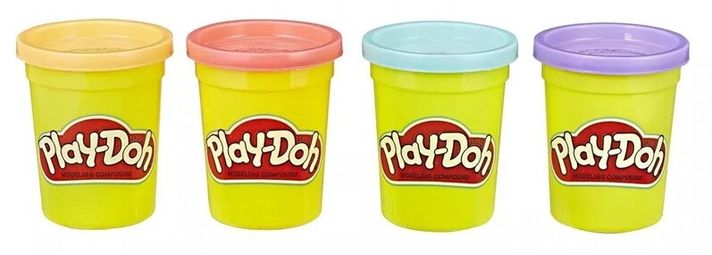 HASBRO - Play-doh gyurma 4 csésze édes 14E4869