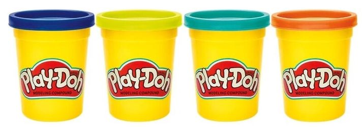 HASBRO - Play-doh gyurma 4 csésze vad E4867