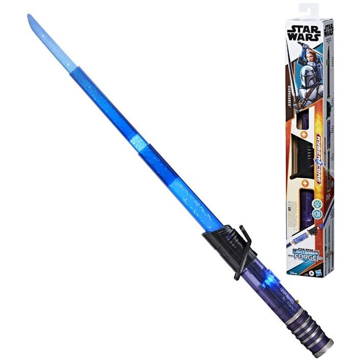 HASBRO - Star Wars Ls Forge Darksaber Kard Fénnyel és Hanggal