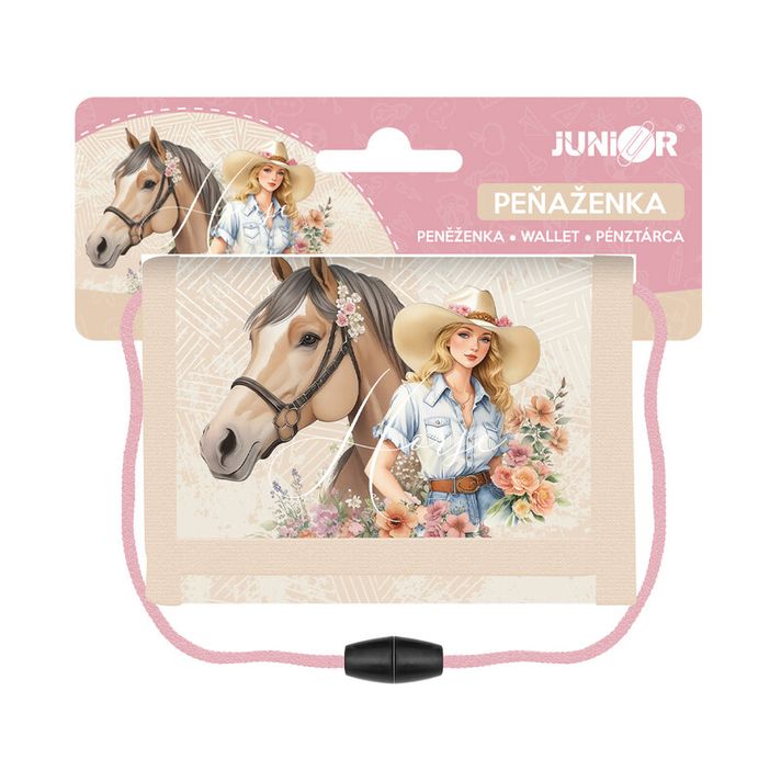 JUNIOR - Gyermek textil pénztárca S7 - Horse