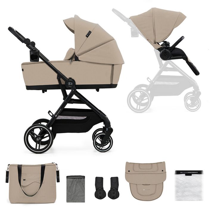 KINDERKRAFT - SELECT Kombinált babakocsi Yoxi 2v1 Sand Beige