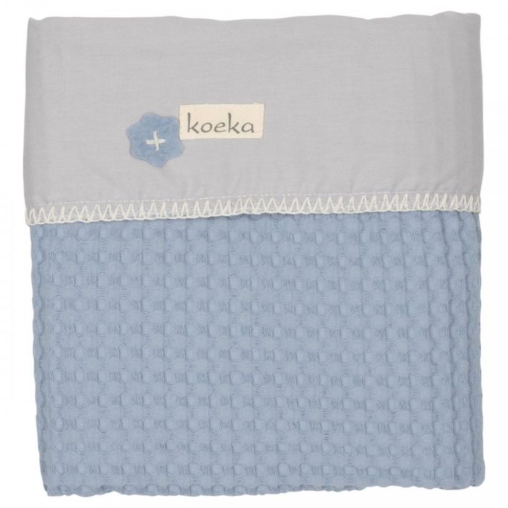 KOEKA - Takaró Antwerp 75x100, waffle/flanel, soft blue/silver grey