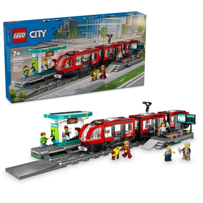 LEGO - City 60423 Villamos és megálló a város központjában