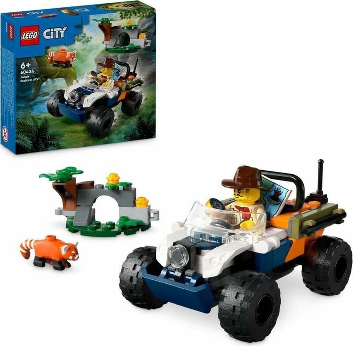 LEGO - City 60424 Négykerekű dzsungel felderítő jármű - Vörös panda küldetés