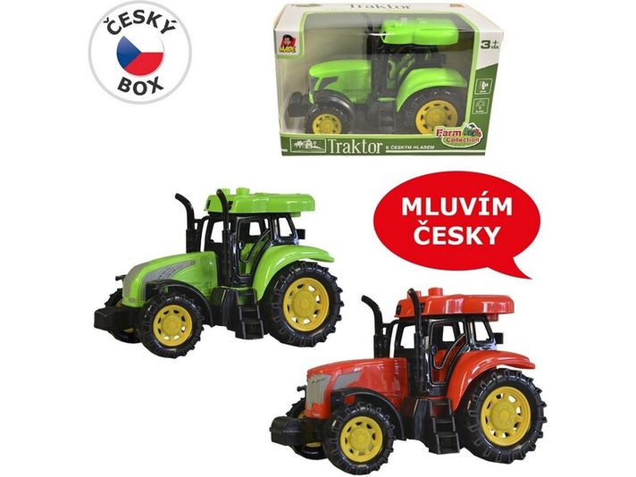 MADE - Traktor cseh hanggal, könnyű hanggal, lendkeréken, 14cm, Mix Termékek