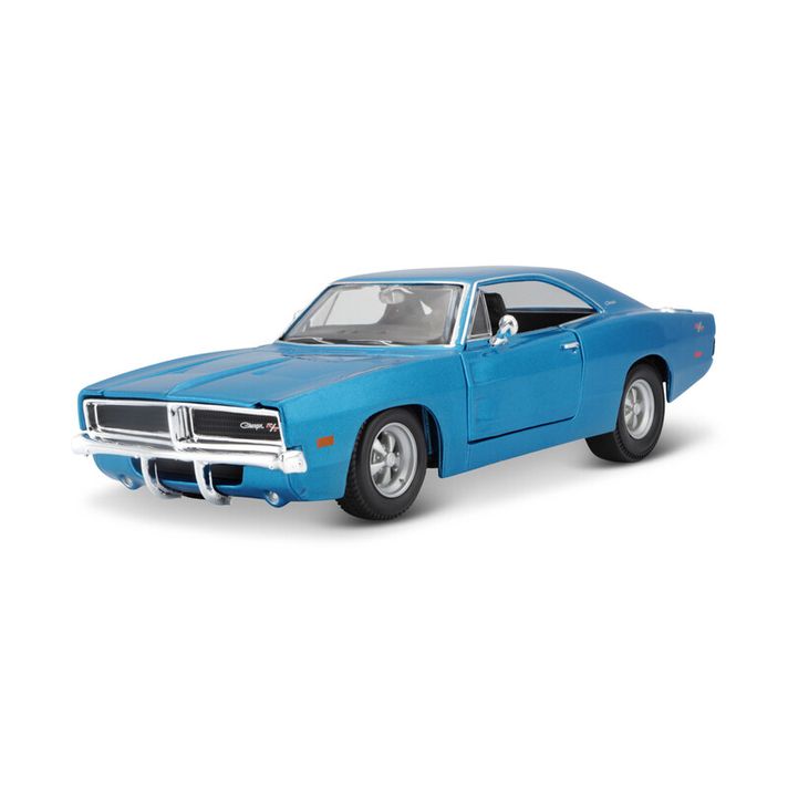 MAISTO - 1969 Dodge Charger R/T, metal kék, 1:25