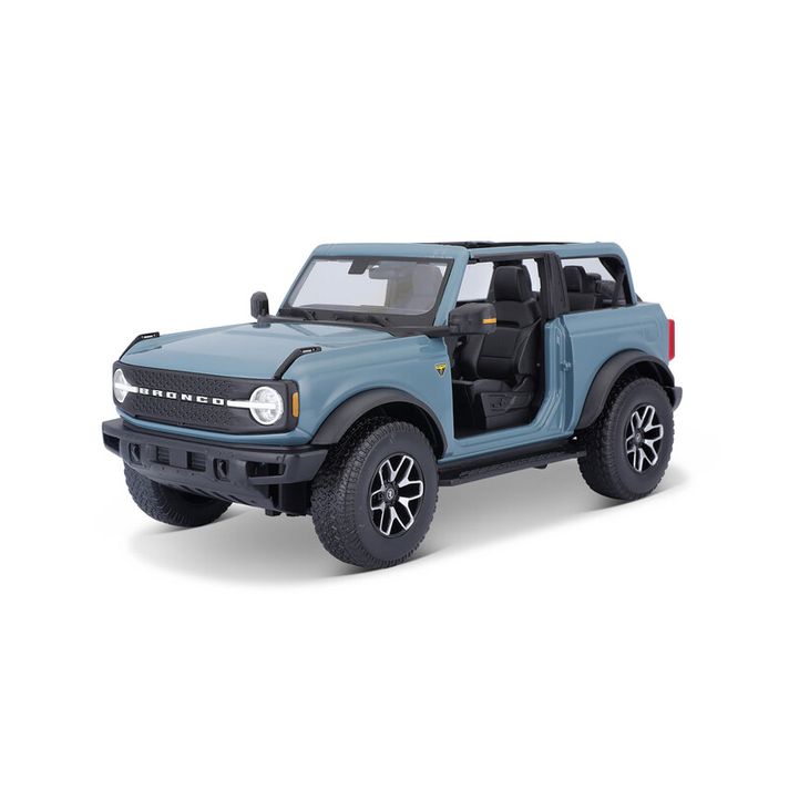 MAISTO - 2021 Ford Bronco Badlands (ajtó nélkül), kék, 1:18