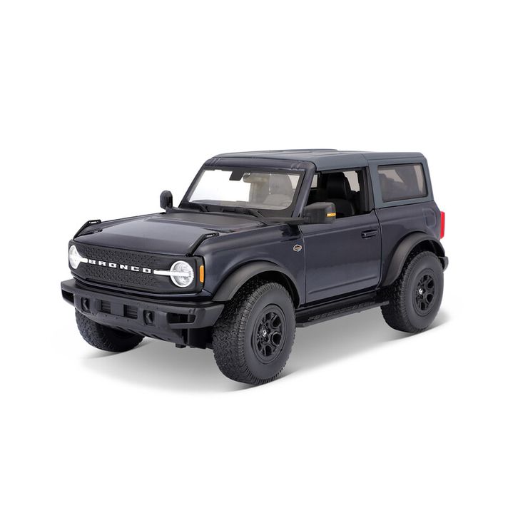 MAISTO - 2021 Ford Bronco Wildtrak, metal kék, 1:18