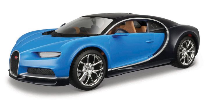 MAISTO - Bugatti Chiron, kék, assembly line, 1:24