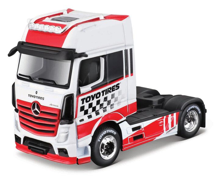 MAISTO - Custom Rigs-Mercedes-Benz Actros 1851, piros-fehér, 1:64