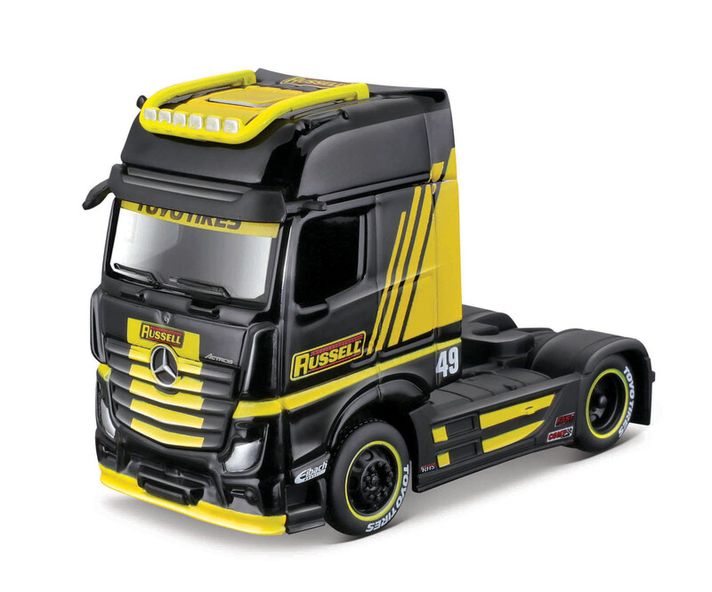 MAISTO - Custom Rigs-Mercedes-Benz Actros 1851, fekete-sárga, 1:64