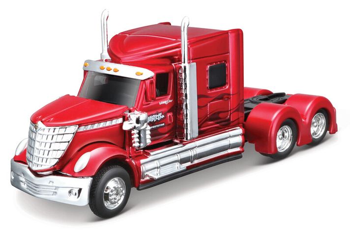 MAISTO - Design Custom Rigs, International Lone Star, metal piros, 1:64