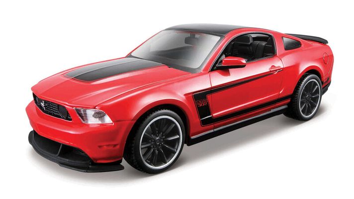 MAISTO - Ford Mustang Boss 302, piros, assembly line, 1:24