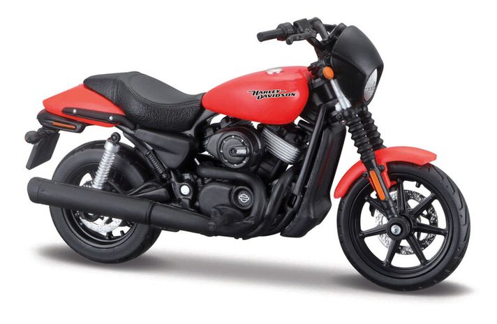 MAISTO - HD – Motorkerékpár - 2015 Harley-Davidson Street 750, buborékcsomagolás, 1:18