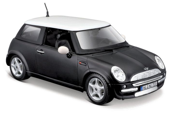 MAISTO - MINI COOPER, matt fekete, 1:24