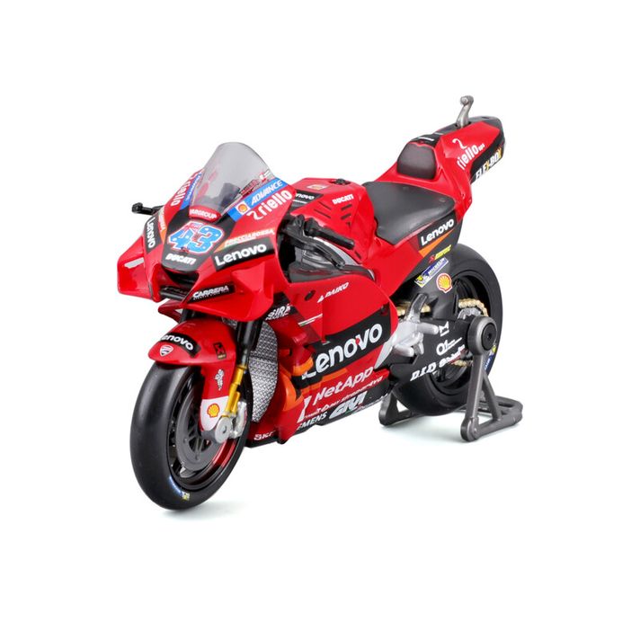 MAISTO - Motorkerékpár, Ducati Lenovo csapat 2022 (#43 Jack Miller), 1:18