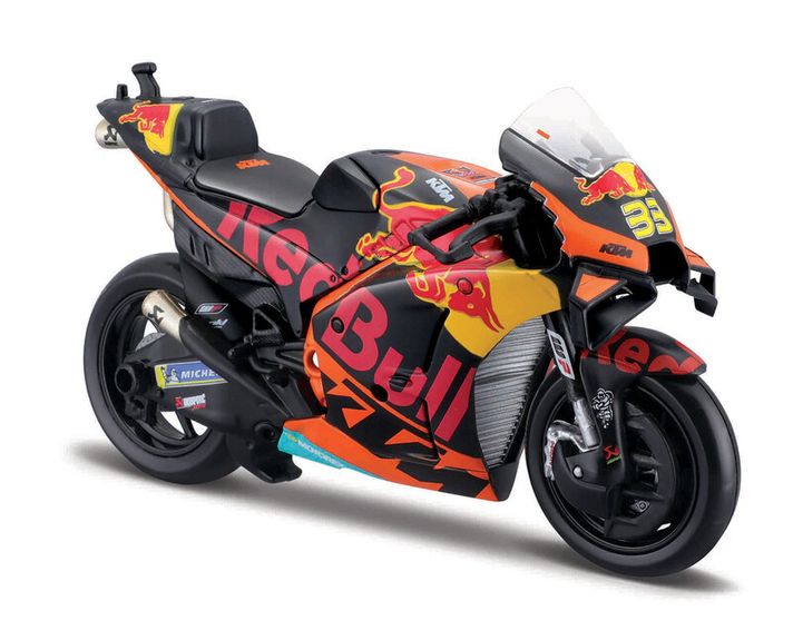 MAISTO – Motorkerékpár, Red Bull KTM Factory Racing 2021, (#33 BRAD BINDER), 1:18