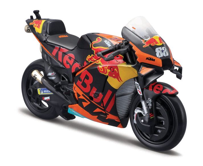 MAISTO – Motorkerékpár, Red Bull KTM Factory Racing 2021, (#88 MIGUEL OLIVEIRA), 1:18