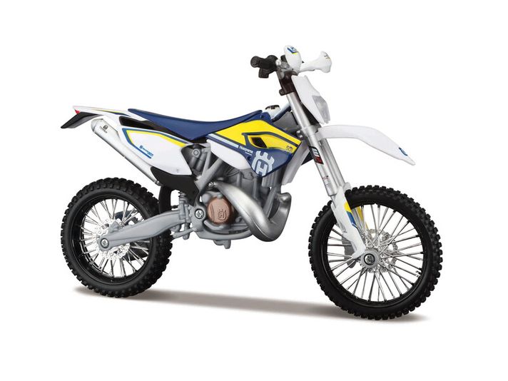 MAISTO - Motorkerékpár állvánnyal, Husqvarna FE 501, 1:12