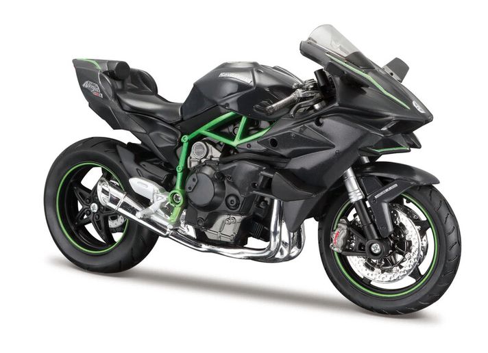 MAISTO - Motorkerékpár állvánnyal, Kawasaki Ninja H2 R, 1:12