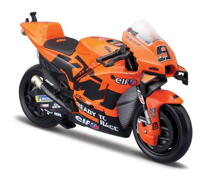 MAISTO – Motorkerékpár, Tech3 KTM Factory Racing 2021, (#9 DANILO PETRUCCI), 1:18