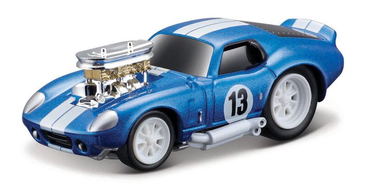 MAISTO - Muscle Machines - 1965 Shelby Cobra Daytona Coupe, kék, 1:64