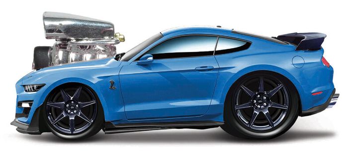 MAISTO - Muscle Machines - 2020 Mustang Shelby GT500, kék, 1:64