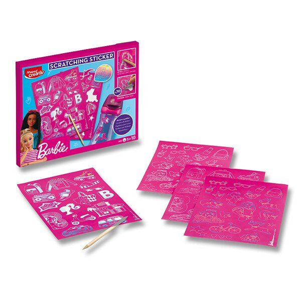 MAPED – Kreatív készlet Scratching Stickers Barbie