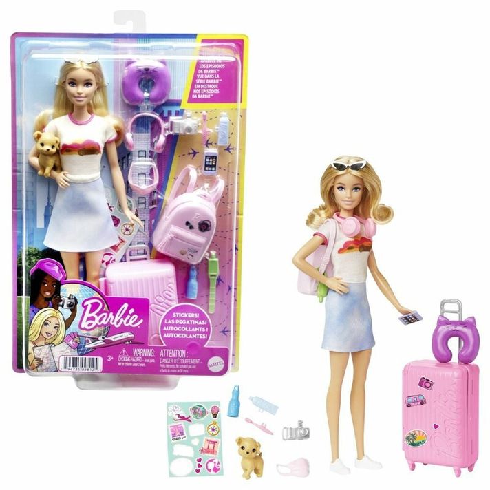 MATTEL - Barbie Malibu baba útközben