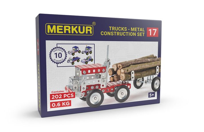 MERKUR - 017 Teherautó, 202 alkatrész, 10 modell