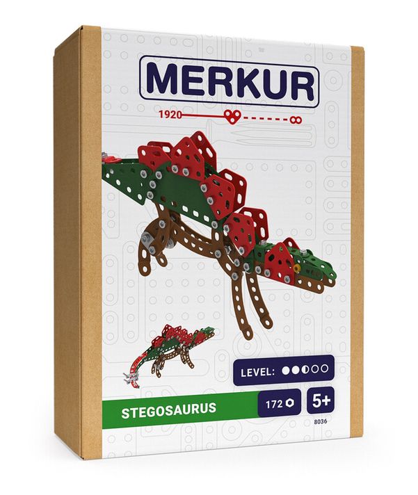 MERKUR - DINO - Stegosaurus, 172 alkatrész