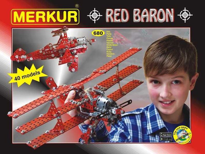 MERKUR - Red Baron, 680 alkatrész, 40 modell