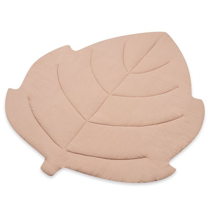 NEW BABY - Gyermek muszlin alátét Leaf  beige